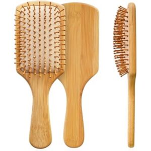 maestro craft hair brush ecofriendly natural wooden bamboo air paddle detangle hairbrush massage sca 61.6